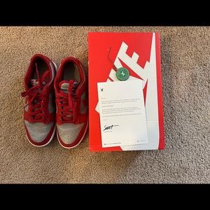 Nike Dunk Low “Grey/Red University”